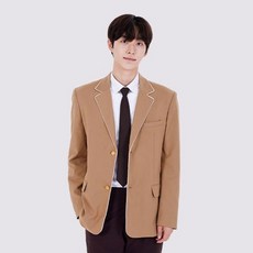 아트박스/교복몰 교복몰 베이지 흰줄라인 남자자켓 교복 학생복