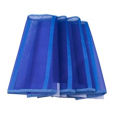 말을 위한 4Pcs 플라이 부츠 메쉬 말 플라이 레깅스 통기성 말 부츠 파리 방지용 보호 말 다리 랩, 파랑색