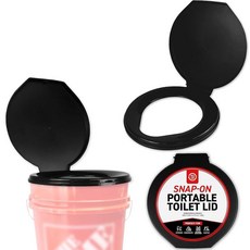 뚜껑이 있는 72시간 휴대용 캠핑 변기 시트 5갤런 버킷 야외 캠핑 하이킹 비상 상황 - 대비 시골 자동차 보트 로드 트립 버킷 없음 에 적합합니다, 72 HRS 뚜껑이 있는 프리미엄 휴대용 캠핑 변기 시