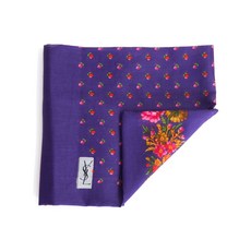 생 로랑 중고 1970s 프린트 스카프