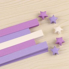 스타 추억의 럭키 이션 종이, 1개, U. 단색 보라색 60장