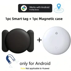 안드로이드 호환 에어 태그 - 휴대폰용 트래커 태그 Google Find My Device 지원 2025 신모델 (블랙), 03 White G-black