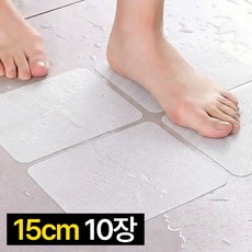 디심플 화장실 욕실 미끄럼방지 스티커, 10개, 투명