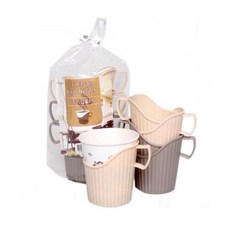 아트박스/와인앤쿡 종이컵 손잡이홀더 6p 1세트