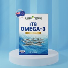 뉴질랜드 알티지 오메가3 + 비타민D 180정 rTG Omega 3 그린파스쳐, 1개