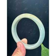 蔓華 59.2mm 黃加綠雙彩翡翠玉鐲 A貨 附台灣證書, 1個