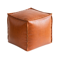 소중한가족 채워서 사용하는 수납 쿠션 스툴, 1개, 라이트브라운