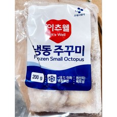 이츠웰 주꾸미 홀 6미 200g 업소용 냉동 쭈꾸미, 1개