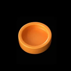 파충류 물 음식 그릇 벌레 접시 세라믹 애완 도마뱀 수염 드래곤을위한 탈출 방지 미니 Mealworms, 05 Orange round M, 1개