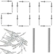 네일 템플릿 10500Pcs 더블 헤드 손톱 세트 베이스보드용 녹 방지 이음매 없는 표시 없이 강력한 고정, 옵션03) 200pcs, 1개