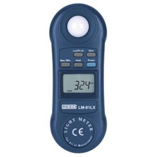 REED Instruments LM-81LX 컴팩트 조도계 20000 럭스 2000 피트 캔들 Fc, Standard, 1개