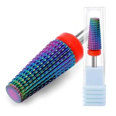 네일드릴비트 전문가용 파츠 각질 FANTEXY 332 카바이드 네일 드릴 비트 컬러 코팅 젤 폴리시 제거용 텅스텐 세트 파일 테크 용품 매니큐어 페디큐어 큐티클 폴리싱 초거친, F, 1