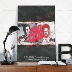 영화 포스터 접착 아트 방수 종이 스티커 커피 하우스 룸 벽장식, E. z6