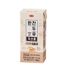 한미 완전두유 더진한 국산콩 무가당, 190ml, 192개