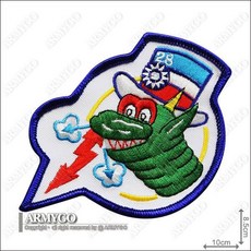 【ARMYGO】空軍第28作戰隊 部隊臂章, 1個, 加車黑色魔鬼氈