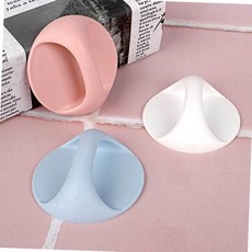 KMIO 다용도 부착식 손잡이 원형고리 유리손잡이, 상세표기, 화이트그레이