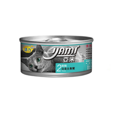 YAMI 亞米 白金大餐系列 純白肉鮪魚 貓罐頭, 80g, 24個, 鮮鮪白金