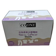 coone 衣物柔軟去靜電烘衣紙 250張大包裝-戀戀夏艷香氛, 1個, 戀戀夏艷250張大包裝, 250張