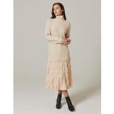 나이스클랍 우븐패치 터틀넥 원피스(N234PWKA30) 288088