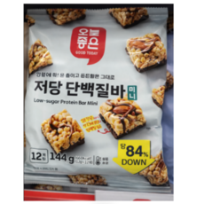 오늘좋은 저당 단백질바 미니 144g, 5개