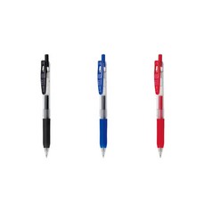 사라사 클립 볼펜 1.0mm, 3색, 1세트