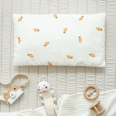 마롤로뜨 사계절 30수 씬필로우 유아 신생아 돌 아기 베개 낮은베개, 캐롯로뜨_씬필로우