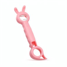 可愛卡通兔子造型多功能開瓶器, 兔子開瓶器 粉色, 1個