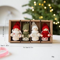 裝飾羊毛氈老人裝飾圣誕精靈掛件無臉老人掛件圣誕樹小掛件聖誕節節慶派對裝飾聖誕掛飾聖誕佈置耶誕居家佈置, N款, 1個