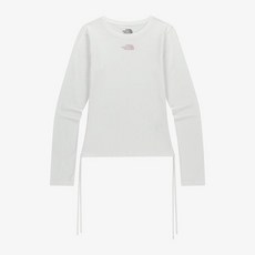 노스페이스 NT7TR80K 화이트라벨 여성 셔링 긴팔 라운드티 OFF WHITE NHT438 AKY649