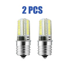 E17 LED 전구 전자레인지 조명 조도 조절 내추럴 화이트 6000K 220-240V 5/8 인치 교체 가능한 오븐 스토브 2 개
