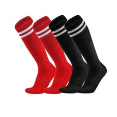 Zion Praiser 아동용 학교 축구 농구 축구 양말 유아 무릎 높이 튜브 스타킹 남아 여아 스트라이프 운동 양말 옐로우 및 블랙 스트라이프 1개