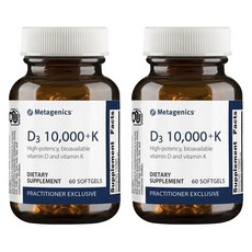 Metagenics 中華生醫 D3 10000 +K 軟膠囊, 2個, 60顆