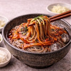20년 장인이 전통방식으로 개발한 메밀 비빔 소바 5인분(메밀면 150g 5개 소스포함)-분식 간식 식사