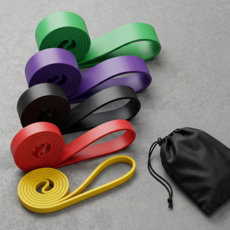 라이프엔라이크 턱걸이 풀업밴드 5종 세트 저항밴드 단계별 운동 스트레칭 홈트 보조밴드, 1세트, 혼합색상