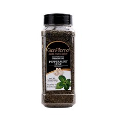 GranAroma 페퍼민트 잎 플레이크 차 베이킹 요리 DIY 스킨케어용 아로마 건조 허브 (129.3g(4.5온스) 259360, GranAroma 페퍼민트 잎 플레이크, 차, 베이킹,