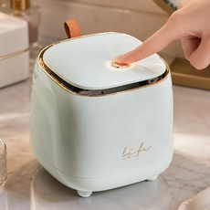 레디박스 심플감성 편리한 원터치 캡슐세제 보관함 미니 탁상 휴지통, 민트그린