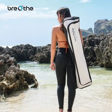 breOthe 蛙鞋收納袋 潛水裝備收納 防水耐用 輕巧便攜 時尚簡約, 白色