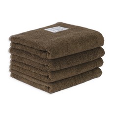 앤에코브 시그니처 대나무 100% 뱀부 수건, 4개, 모카