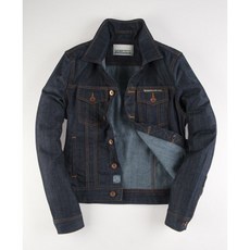 Superdry 牛仔丹寧夾克，原生藍，純棉重磅, 1個