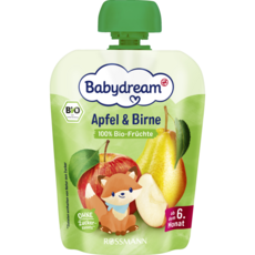 로스만 베이비드림 Babydream 100% 과일퓨레 사과 & 배, 1개, 90g