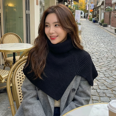 R Succeed I 여성 겨울 에 베이직 소프트 데일리 따뜻한 케이프