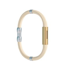 人因 Anion 負離子能量防靜電手環 電氣石 調節正離子 健康手環, 奶茶, 1個