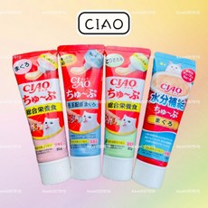 CIAO 貓咪肉泥膏 補水肉泥膏 日本原裝 乳酸菌肉泥膏 /啾嚕肉泥膏 化毛肉泥膏, 1個, CIAO牙膏肉泥,CS-154鮪魚化毛