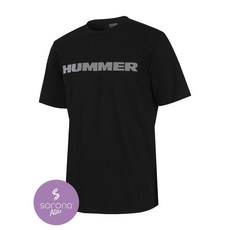 험머 남성 썸머 소로나 우븐 반팔 티셔츠 블랙