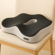 디모어 3D 4세대 바른자세 기능성 쿠션 방석, 그레이블랙