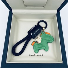 臺灣爆品 馬上有錢手工牛皮汽車鑰匙扣掛件 精緻簡約個性男女情侶鑰匙鏈掛繩, 黑植絨牛皮繩+綠色馬上有錢 送馬蹄扣+小, 1個