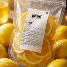 슈퍼마마 레몬청 파우치 수제청 과일청 레몬에이드 홈카페 매장용, 1개, 1개입, 550g