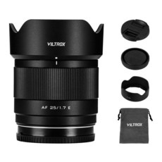 VILTROX 35mm F1.7 E APS-C 렌즈 AF f/1.7 E-마운트 소니 마운트 A6700 ZV-E10 II A7C A7 IV A6400 A6600 미러리스 카메, AF 25/1.7 Air E