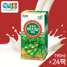 베지밀 달콤한 비 두유, 190ml, 47개
