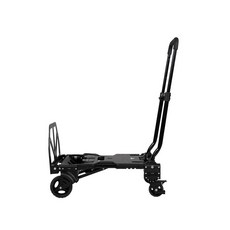 樹德 SHUTER 變形金鋼手推車 HT-2 兩用摺疊推車 煞車輪 搬家神器 四輪/兩輪切換 擺攤神器 載貨平板車, 黑色, 1個